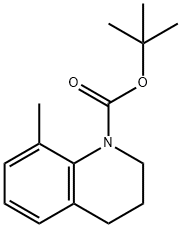 tert-Butyl 8-methyl-3,4-dihydroquinoline-1(2H)-carboxylate 结构式