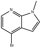 4-溴-1-甲基-7-氮杂吲哚 结构式