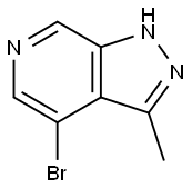 4-bromo-3-methyl-1H-pyrazolo[3,4-c]pyridine 结构式