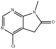 4-CHLORO-7-METHYL-5H-PYRROLO[2,3-D]PYRIMIDIN-6-ONE 结构式