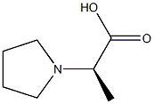 (R)-2-(吡咯烷-1-基)丙酸 结构式
