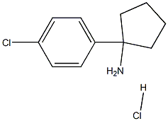 1-(4-氯苯基)环戊胺盐酸盐 结构式