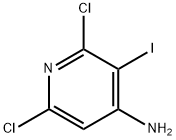 2,6-二氯-3-碘吡啶-4-胺 结构式