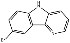 8-溴-5H-吡啶并[3,2-B]吲哚 结构式
