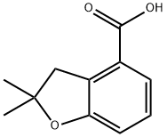 2,2-Dimethyl-2,3-dihydrobenzofuran-4-carboxylic acid 结构式