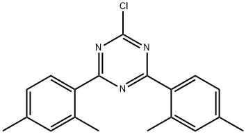 2-chloro-4,6-bis(2,4-dimethylphenyl)-1,3,5-triazine 结构式