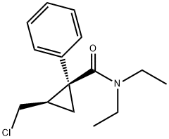 (1S,2R)-N,N-二乙基-2-(氯甲基)-1-苯基环丙烷甲酰胺 结构式