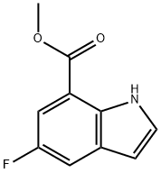 5-氟-1H-吲哚-7-羧酸甲酯 结构式