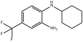 N1-cyclohexyl-4-(trifluoromethyl)benzene-1,2-diamine 结构式