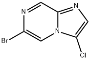 6-Bromo-3-chloro-imidazo[1,2-a]pyrazine 结构式