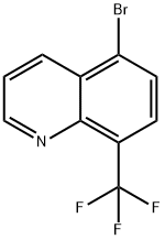 5-溴-8-(三氟甲基)喹啉 结构式