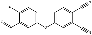 4-(4-溴-3-甲酰基苯氧基)邻苯二甲腈 结构式