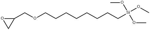 [8-(环氧丙基氧)-正辛基]三甲氧基硅烷 结构式
