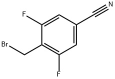 4-(溴甲基)-3,5-二氟苯甲腈 结构式