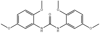 1,3-BIS(2,5-DIMETHOXYPHENYL)UREA 结构式