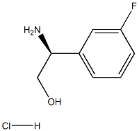 (S)-2-氨基-2-(3-氟苯基)乙醇盐酸盐 结构式