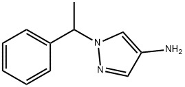 1-(1-PHENYLETHYL)-1H-PYRAZOL-4-AMINE 结构式