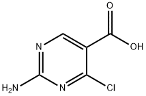 2-氨基-4-氯嘧啶-5-羧酸 结构式