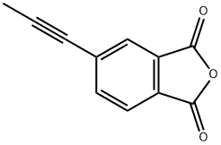 4-(1-丙炔基)邻苯二甲酸酐 结构式