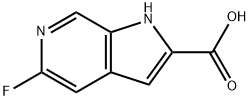 5-氟-1H-吡咯并[2,3-C]吡啶-2-羧酸 结构式