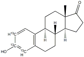 雌(三烯酚)酮-13C3 结构式