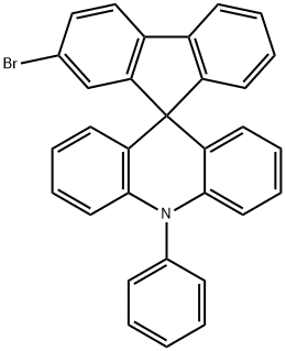 2'-溴-10-苯基-10H-螺[吖啶-9,9'-芴] 结构式