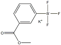 3-甲氧羰基苯基三氟硼酸钾 结构式