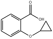 2-(环丙氧基)苯甲酸 结构式