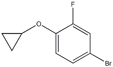 4-溴-1-环丙氧基-2-氟苯 结构式