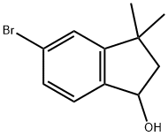 5-溴-3,3-二甲基-2,3-二氢-1H-茚-1-醇 结构式