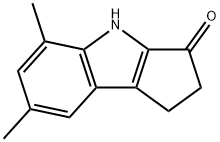 5,7-Dimethyl-1,4-dihydro-2H-cyclopenta[b]indol-3-one 结构式