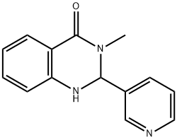 3-Methyl-2-pyridin-3-yl-2,3-dihydro-1H-quinazolin-4-one 结构式