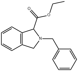 2-苄基-2,3-二氢-1H-异吲哚-1-羧酸乙酯 结构式