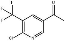 2-氯-3-三氟甲基-5-乙酰基吡啶 结构式