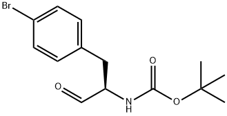 (R)-tert-butyl (1-(4-bromophenyl)-3-oxopropan-2-yl)carbamate 结构式
