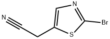 2-(2-溴-1,3-噻唑-5-基)乙腈 结构式