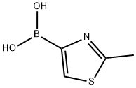 B-(2-甲基-4-噻唑)硼酸 结构式