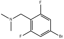 4-溴-2,6-二氟-N,N-二甲基-苯甲胺 结构式