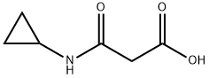 2-(环丙基氨基羰基)乙酸 结构式