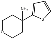 4-(THIOPHEN-2-YL)OXAN-4-AMINE 结构式