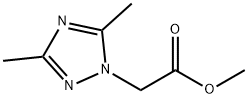2-(3,5-二甲基-1H-1,2,4-三唑-1-基)乙酸甲酯 结构式