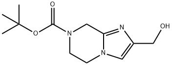 2-(羟甲基)-5,6-二氢咪唑并[1,2-A]吡嗪-7(8H)- 羧酸叔丁酯 结构式