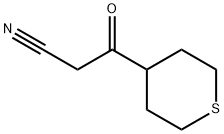 3-oxo-3-(tetrahydro-2H-thiopyran-4-yl)propanenitrile 结构式