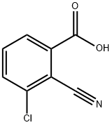 3-氯-2-氰基苯甲酸 结构式