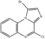 1-溴-4-氯咪唑并[1,2-A]喹喔啉 结构式