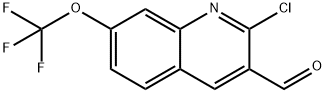 2-氯-7-(三氟甲氧基)喹啉-3-甲醛 结构式