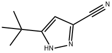 5-(1,1-二甲基乙基)-1H-吡唑-3-碳腈 结构式