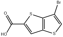 6-溴噻吩并[3,2-B]噻吩-2-甲酸 结构式
