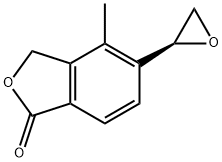 (S)-4-甲基-5-(环氧乙烷-2-基)异苯并呋喃-1(3H)-酮 结构式