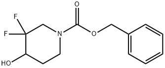 benzyl 3,3-difluoro-4-hydroxypiperidine-1-carboxylate 结构式